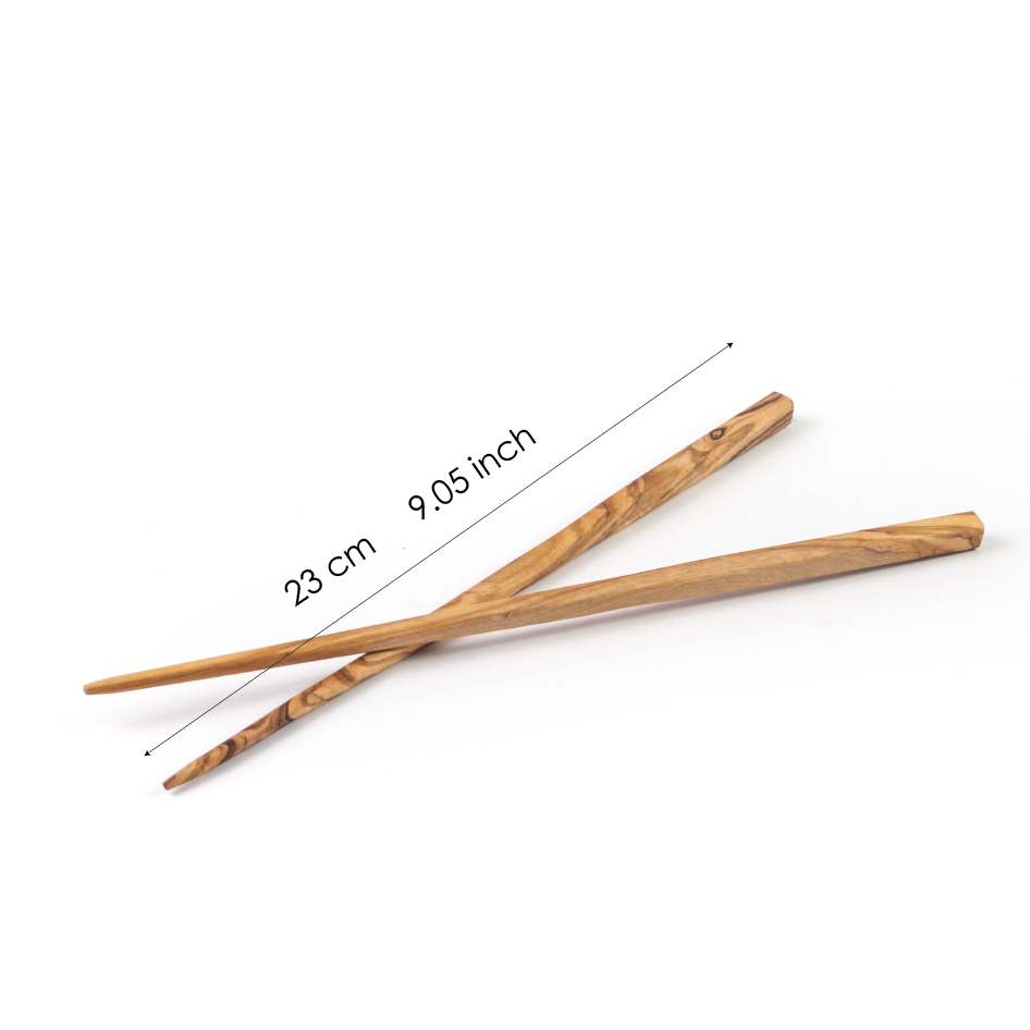 Handcrafted Olive Wood Hairpin - ArtisRaw