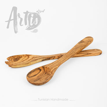 Salad Spoon Olive Wood - ArtisRaw