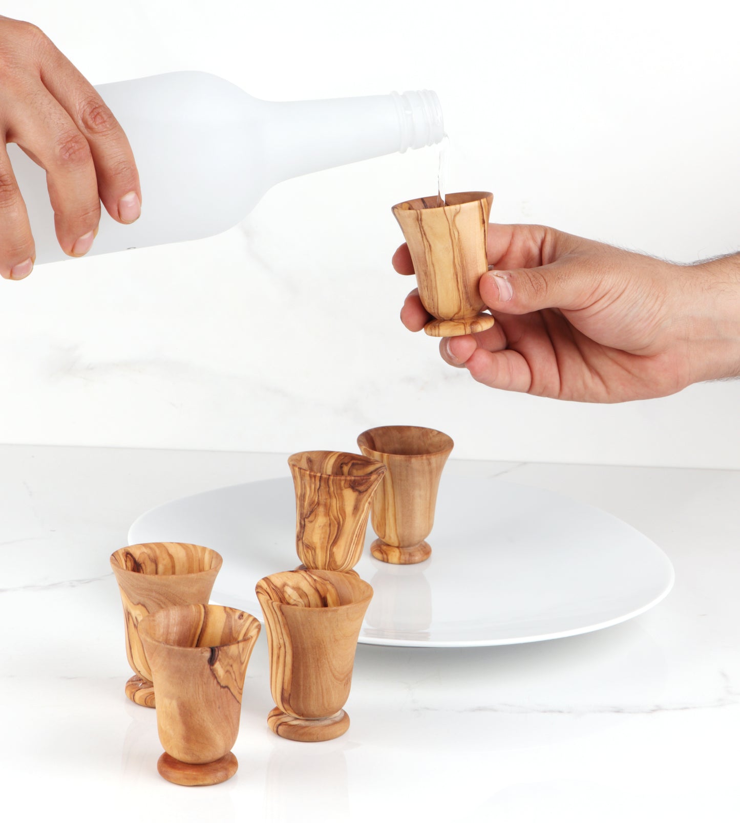 Shot Goblet Olive Wood - ArtisRaw