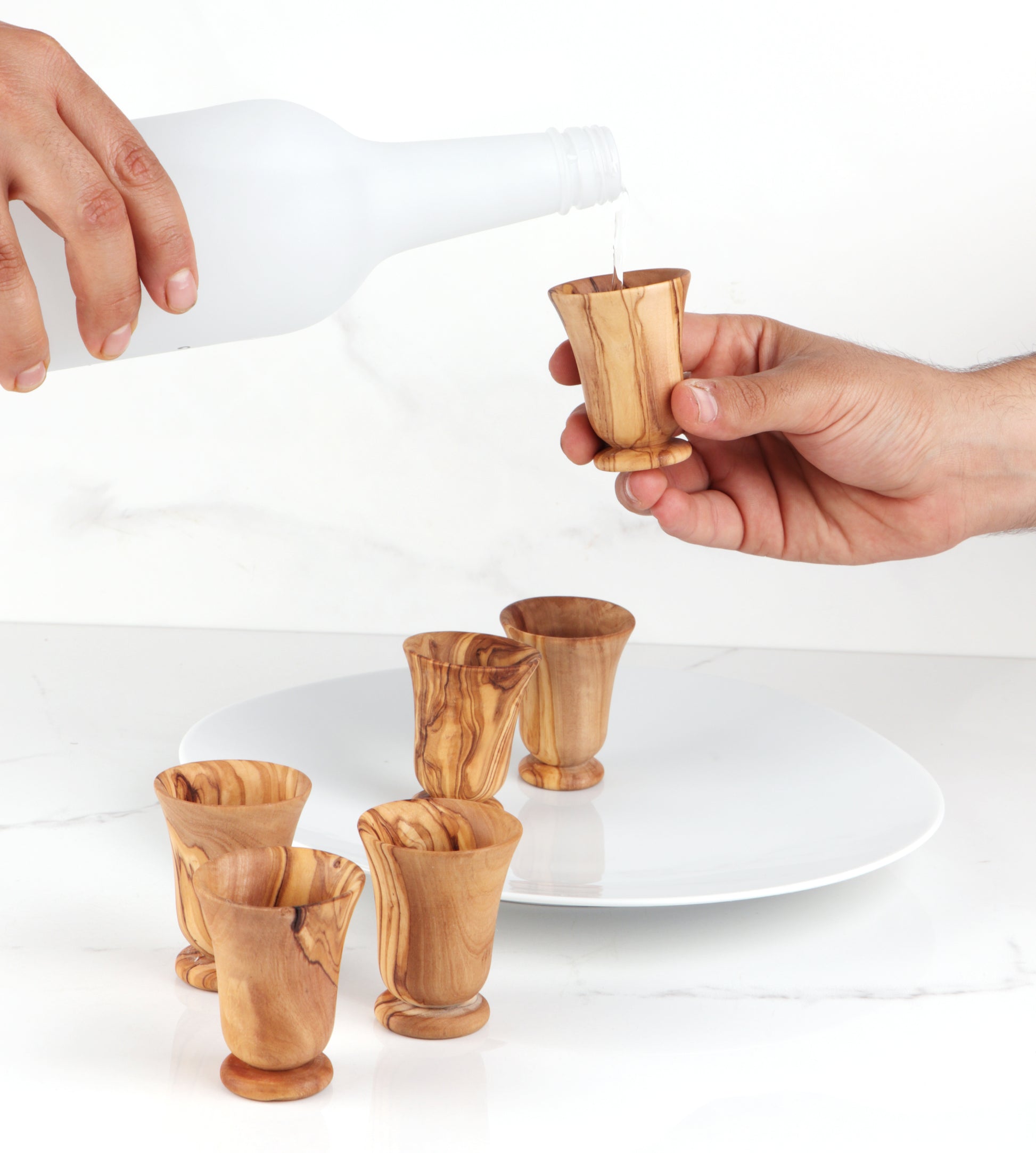 Shot Goblet Olive Wood - ArtisRaw