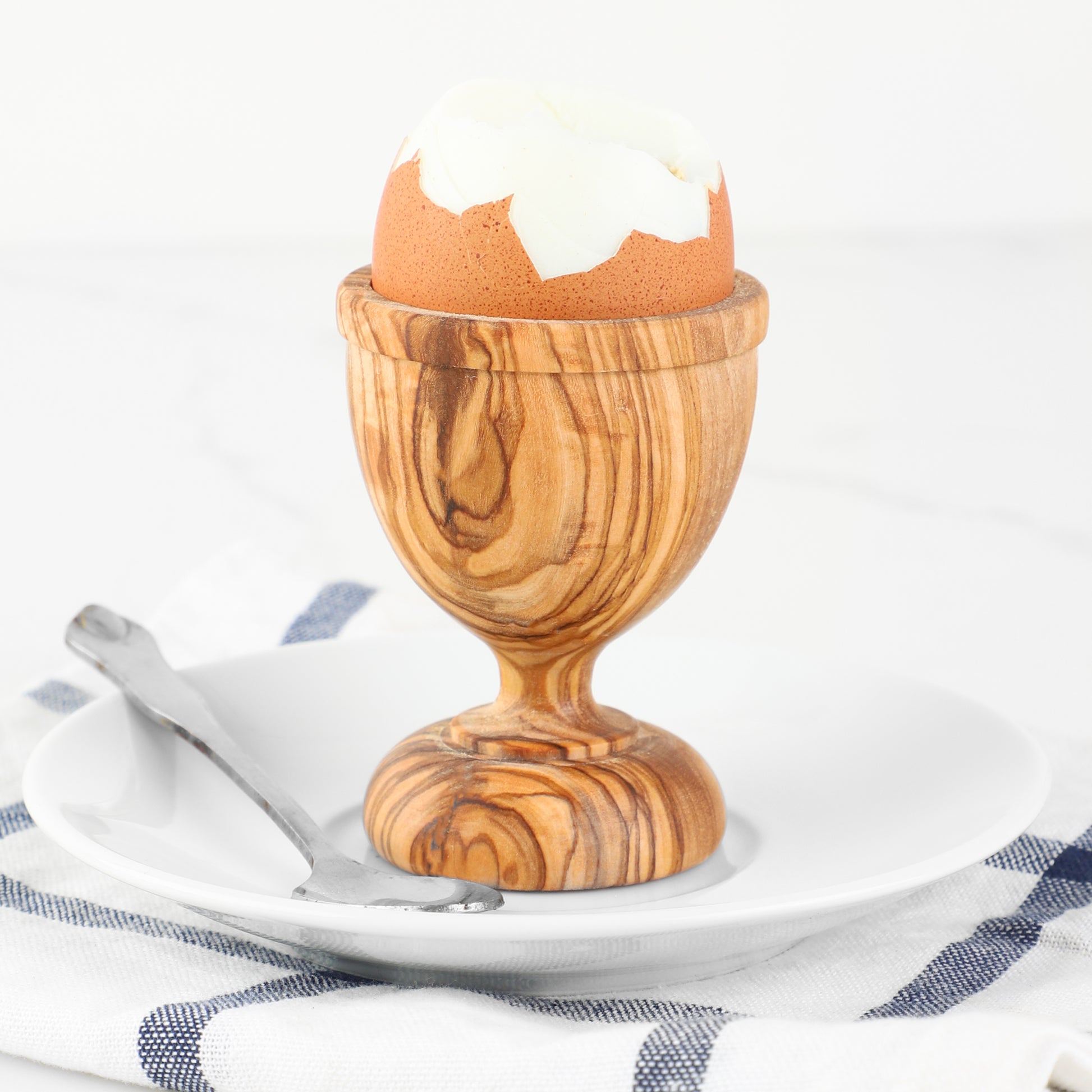 Easter Egg Cup Olive Wood - ArtisRaw