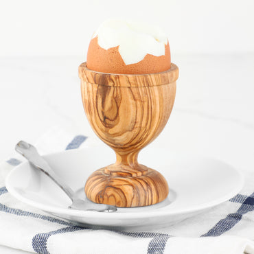Easter Egg Cup Olive Wood - ArtisRaw