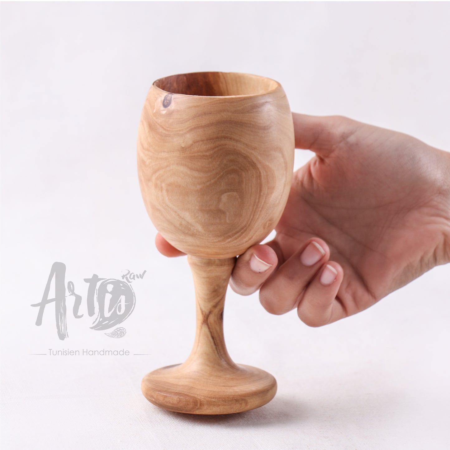 Goblet Olive Wood - ArtisRaw