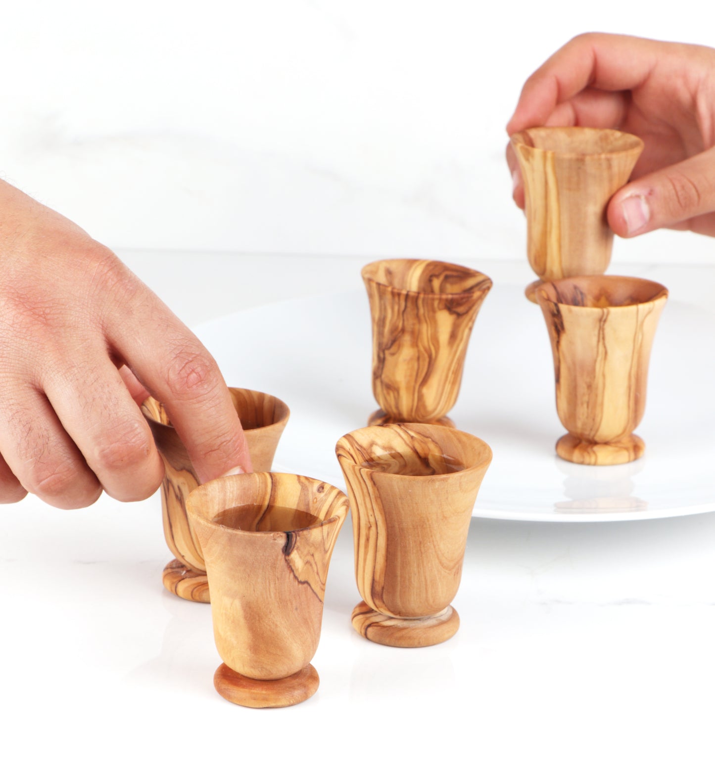 Shot Goblet Olive Wood - ArtisRaw