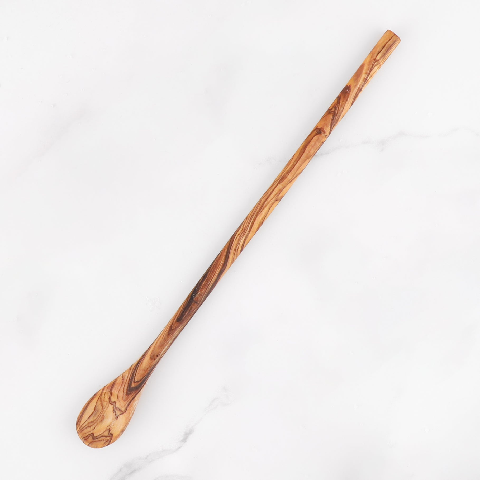 Long Handle Iced Tea Spoon Olive Wood - ArtisRaw