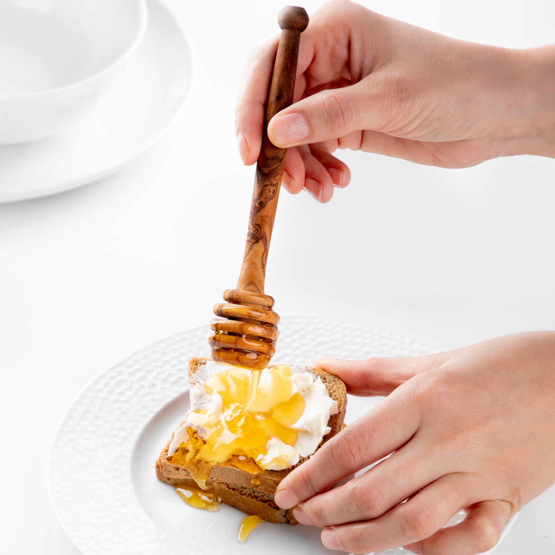 Olive Wood Honey Dipper