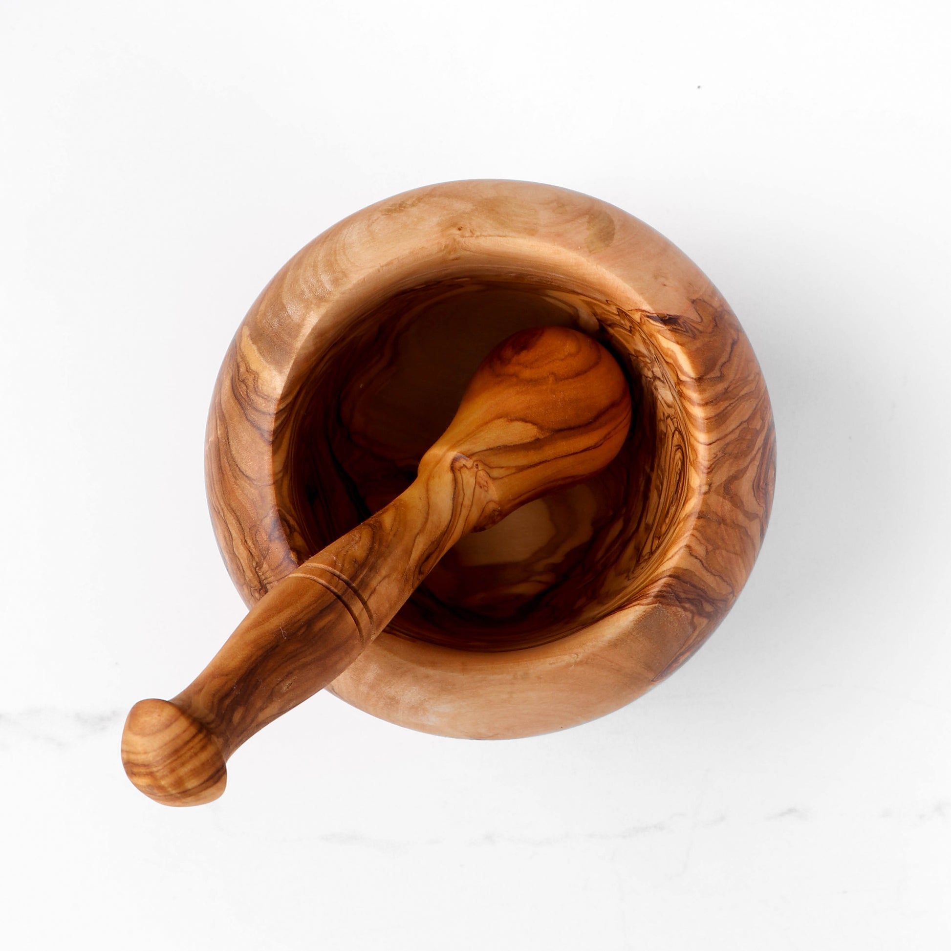 Mortar and Pestle Olive Wood - ArtisRaw