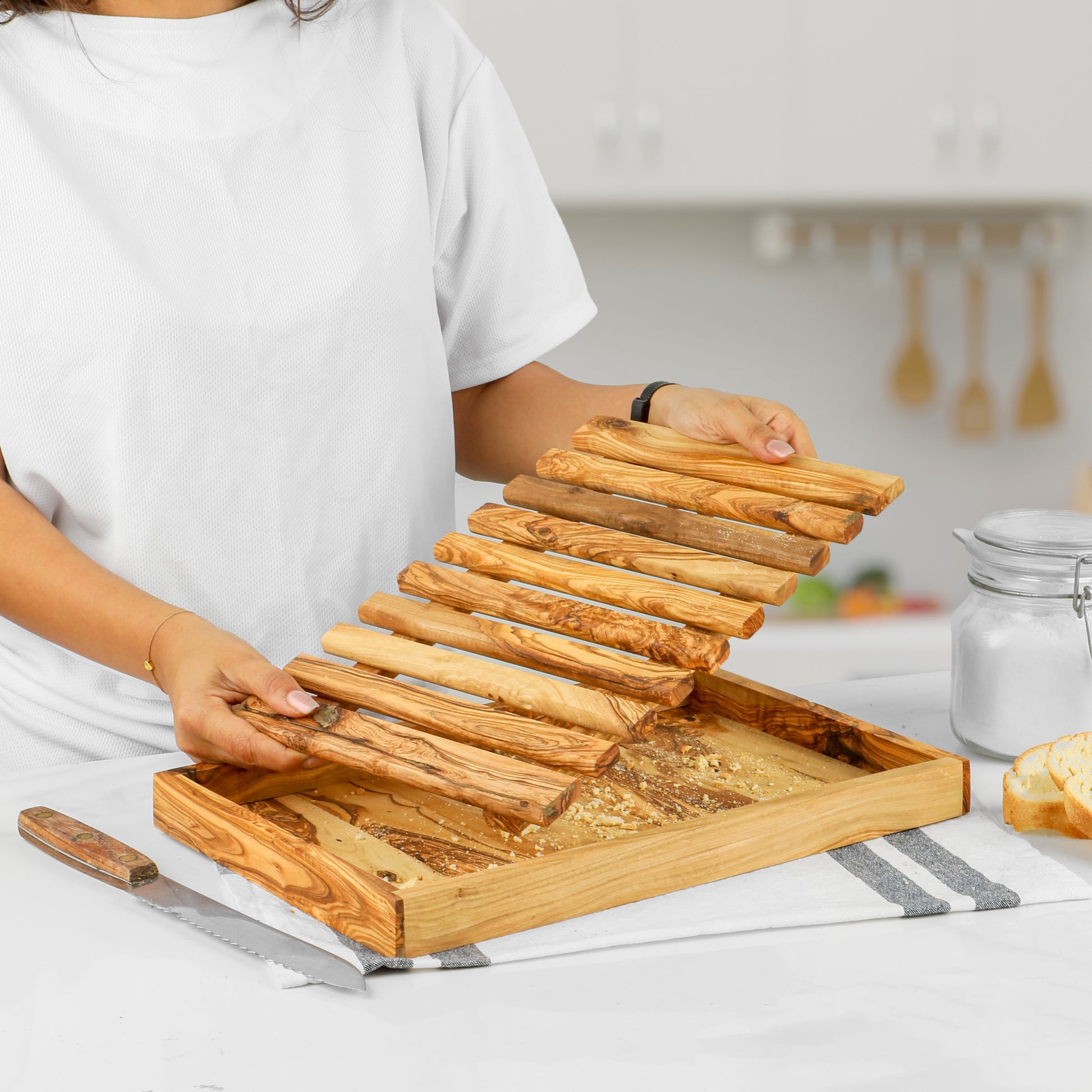 Rectangular Bread Cutting Box - ArtisRaw