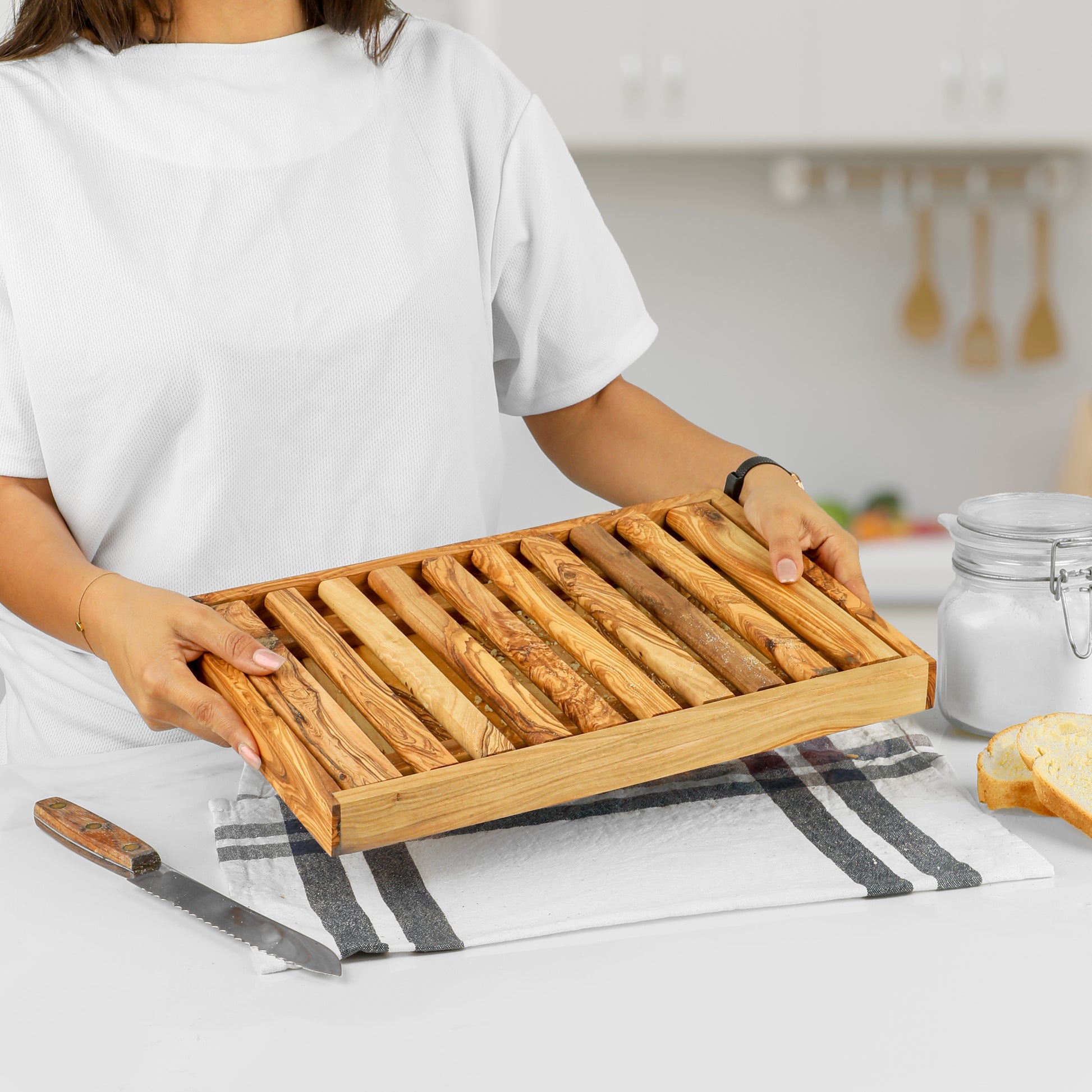 Rectangular Bread Cutting Box - ArtisRaw
