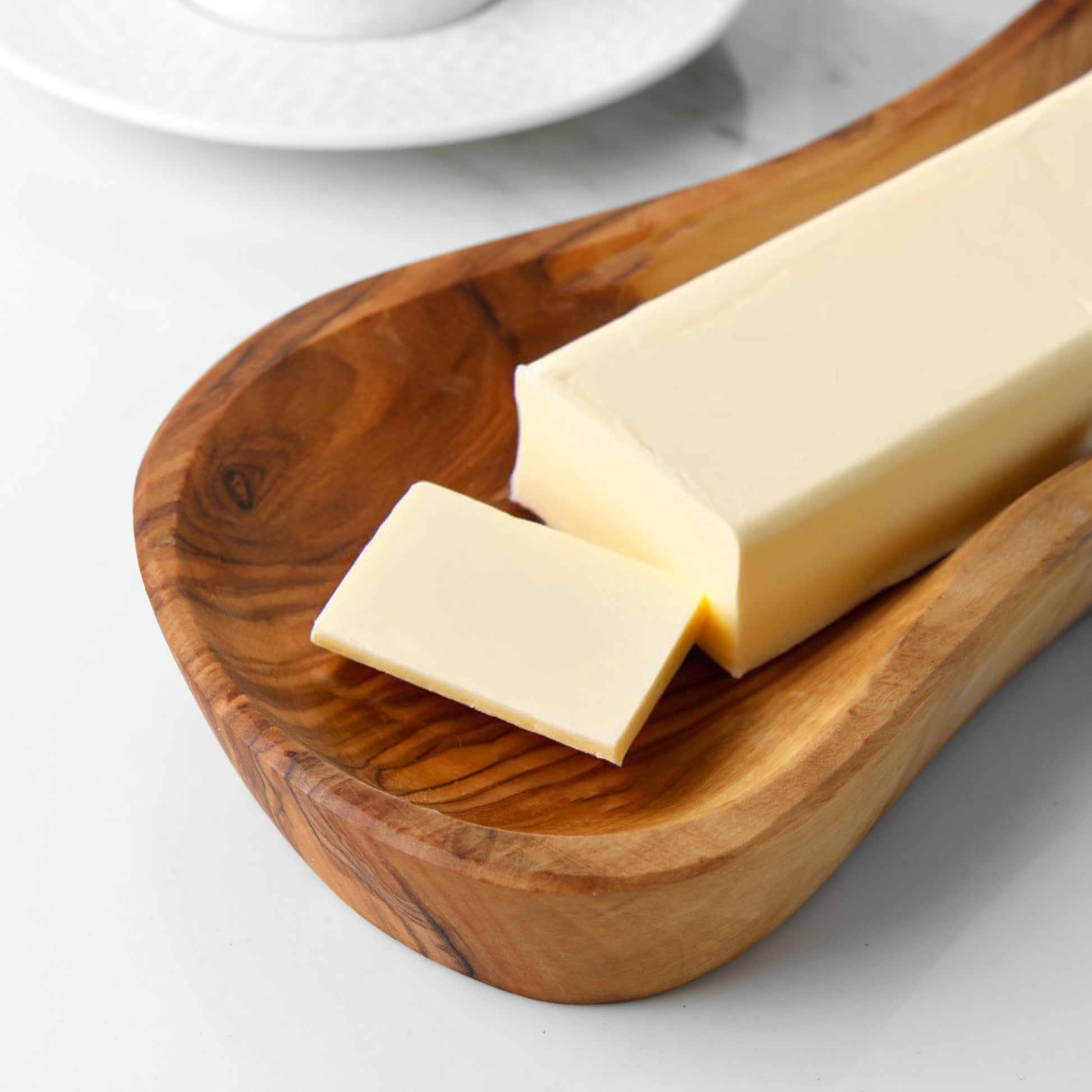 Butter Dish Olive Wood - ArtisRaw