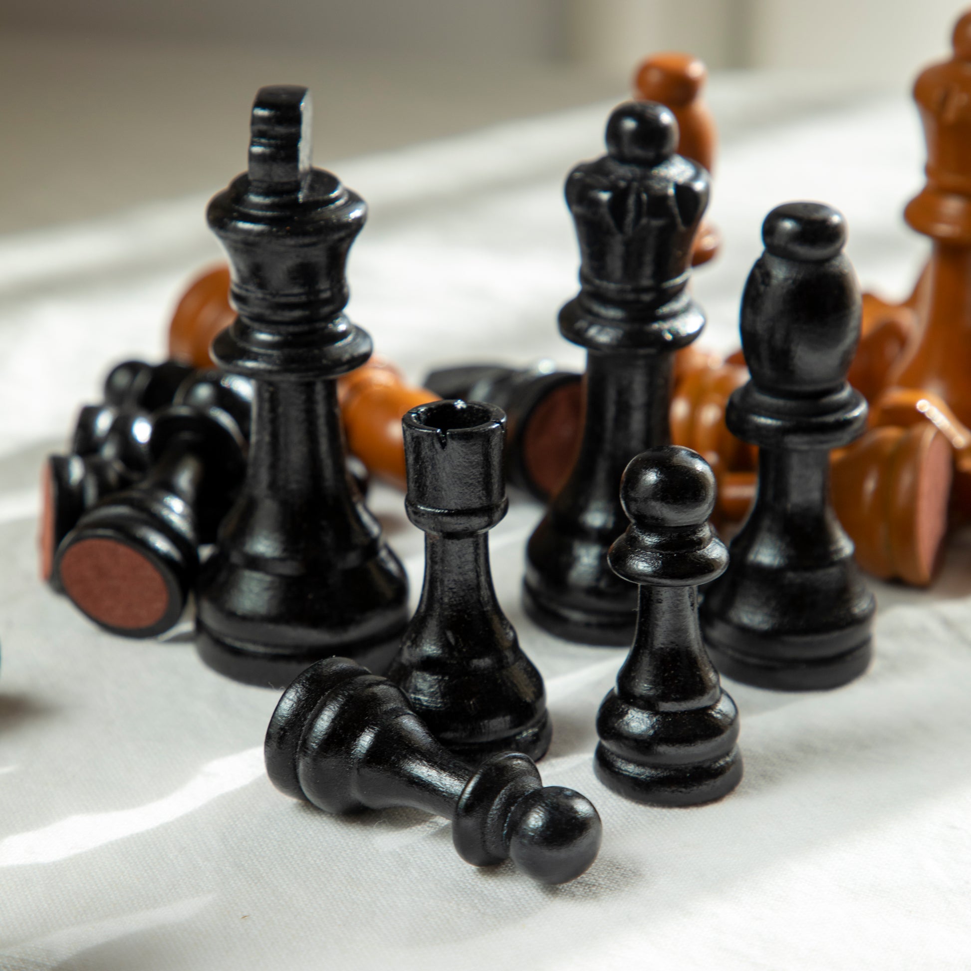 Handmade Olive Wood Chess Pieces – Artisan Set - ArtisRaw