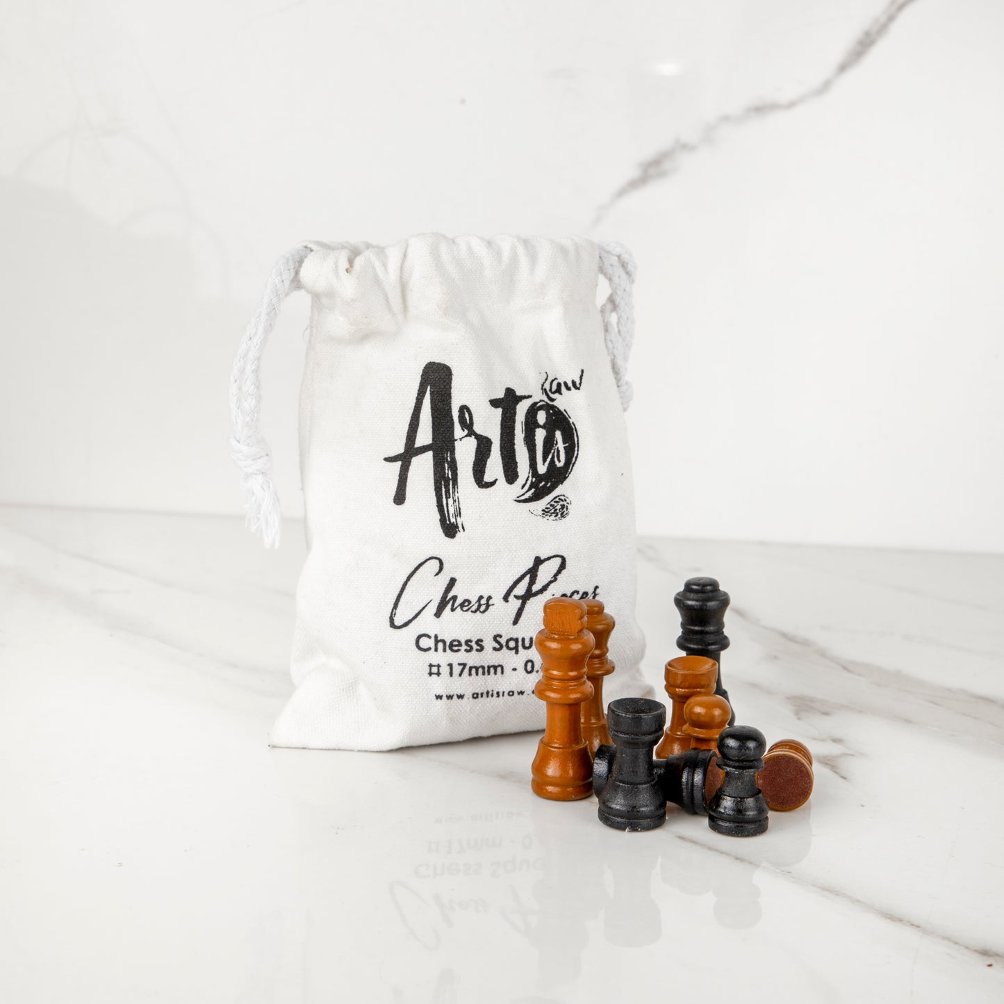 Handmade Olive Wood Chess Pieces – Artisan Set - ArtisRaw