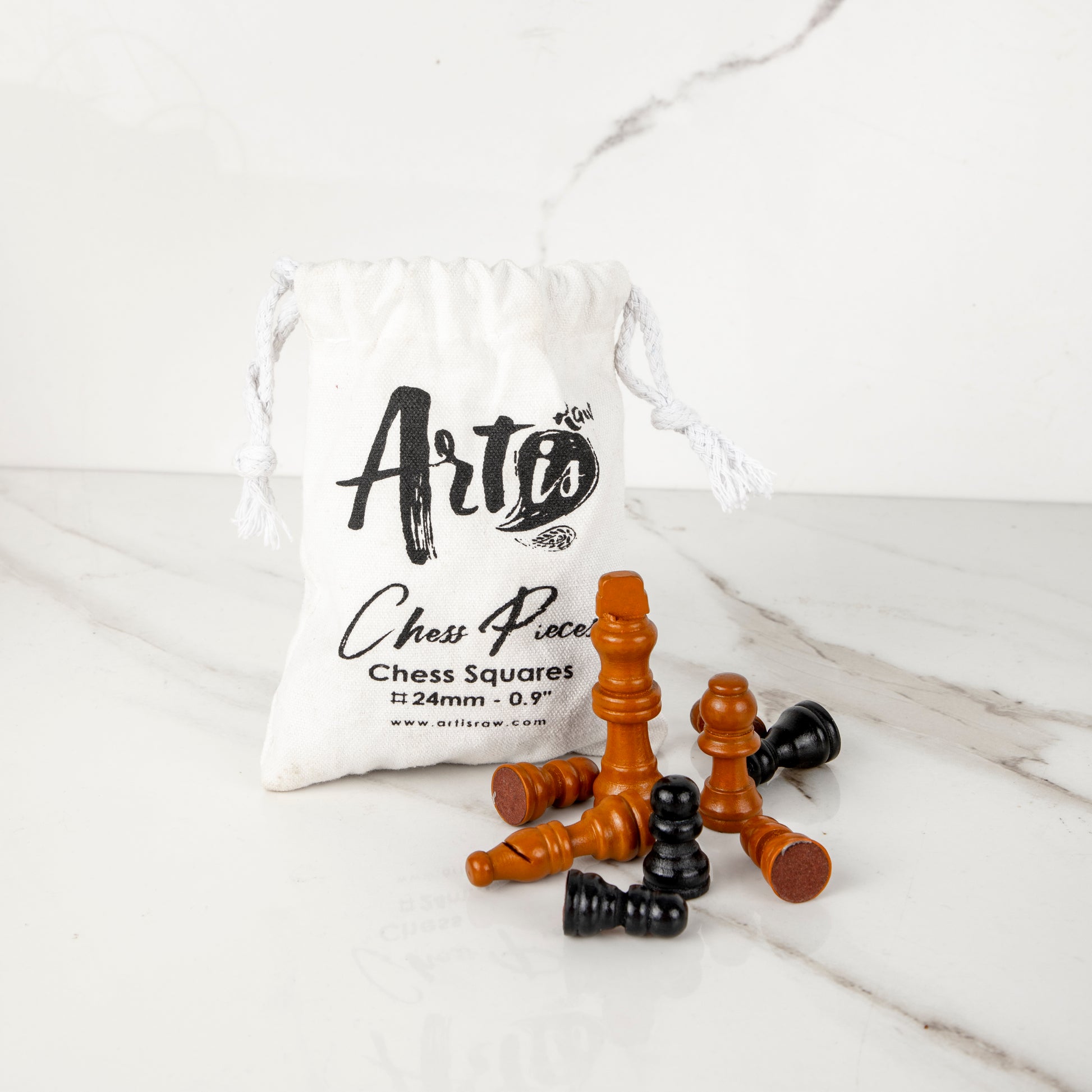 Handmade Olive Wood Chess Pieces – Artisan Set - ArtisRaw