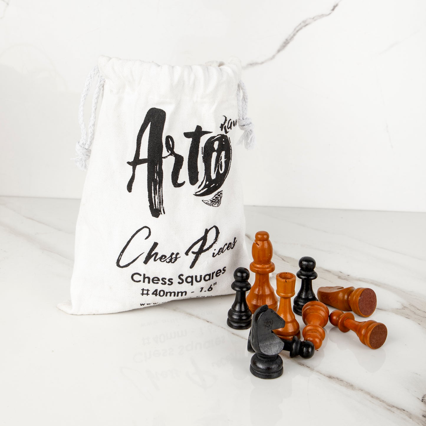 Handmade Olive Wood Chess Pieces – Artisan Set - ArtisRaw