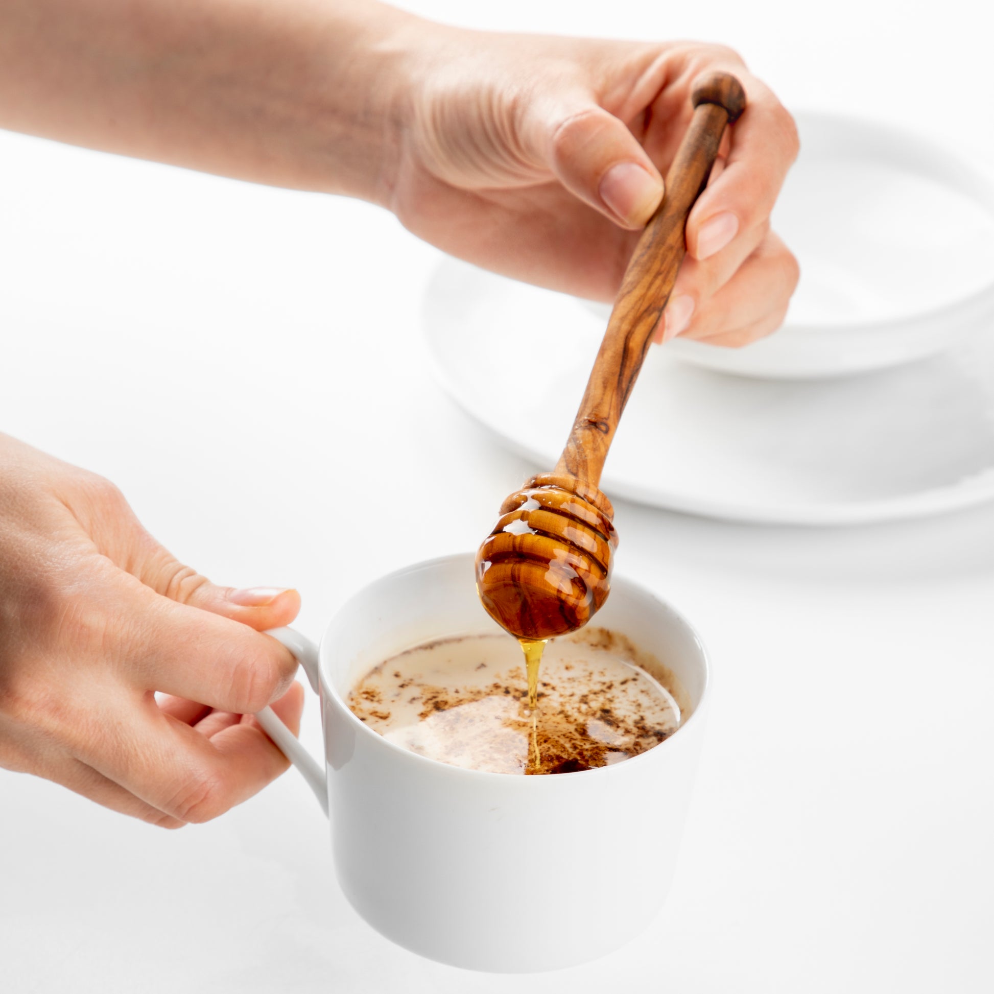 Olive Wood Honey Dipper