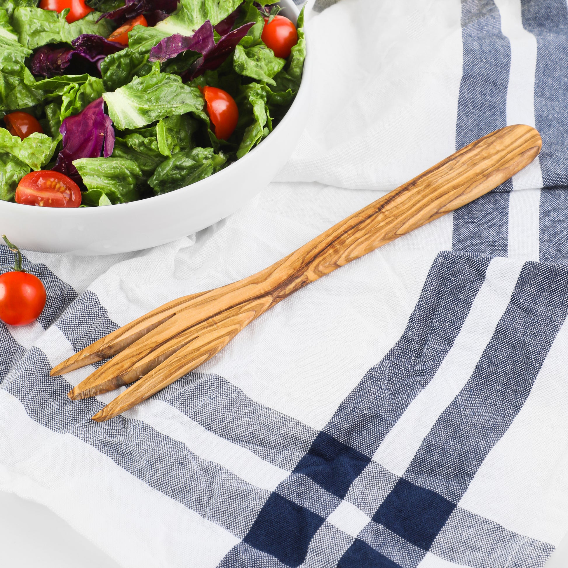 Salad Fork Handmade from Olive Wood - ArtisRaw