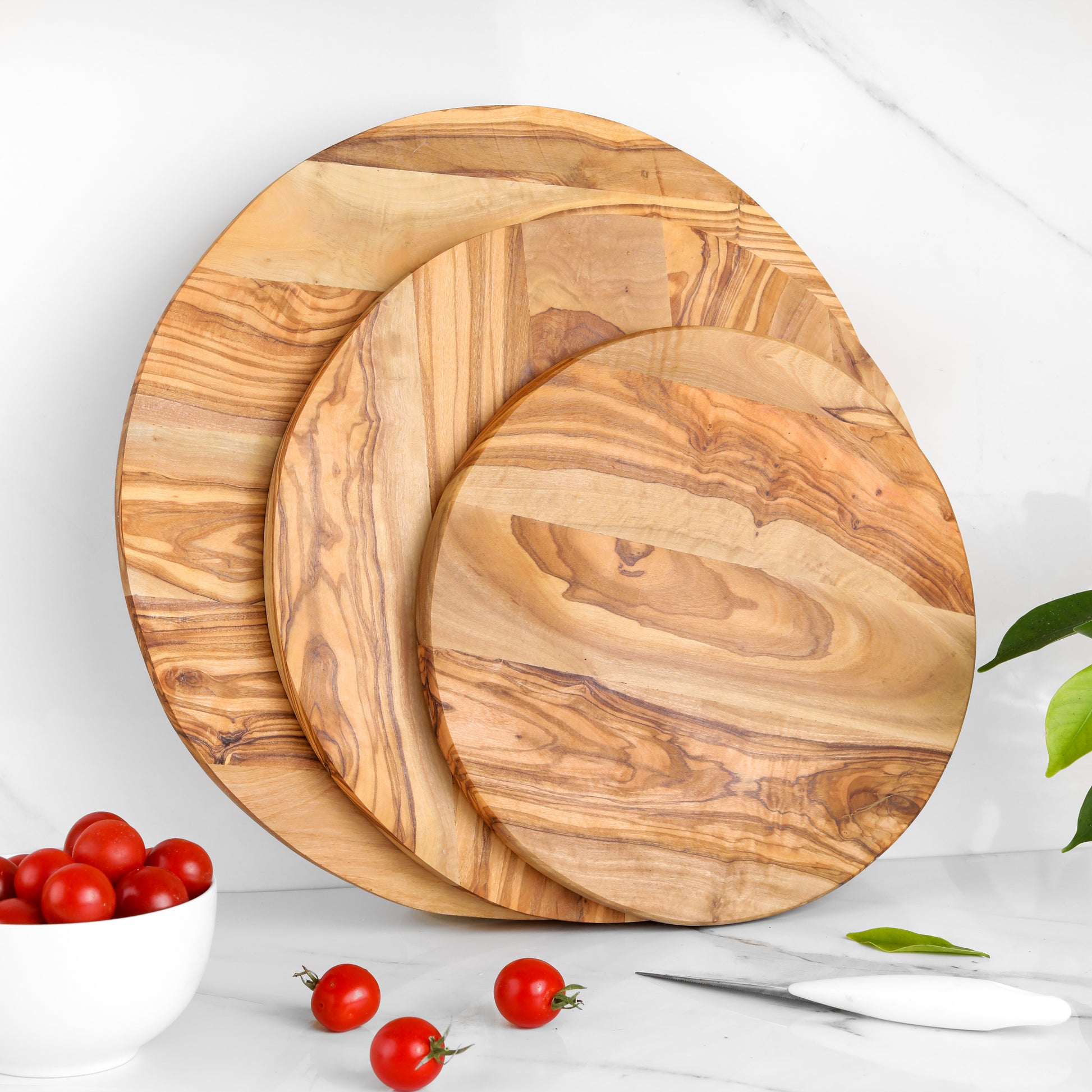 Round Board Olive Wood - ArtisRaw
