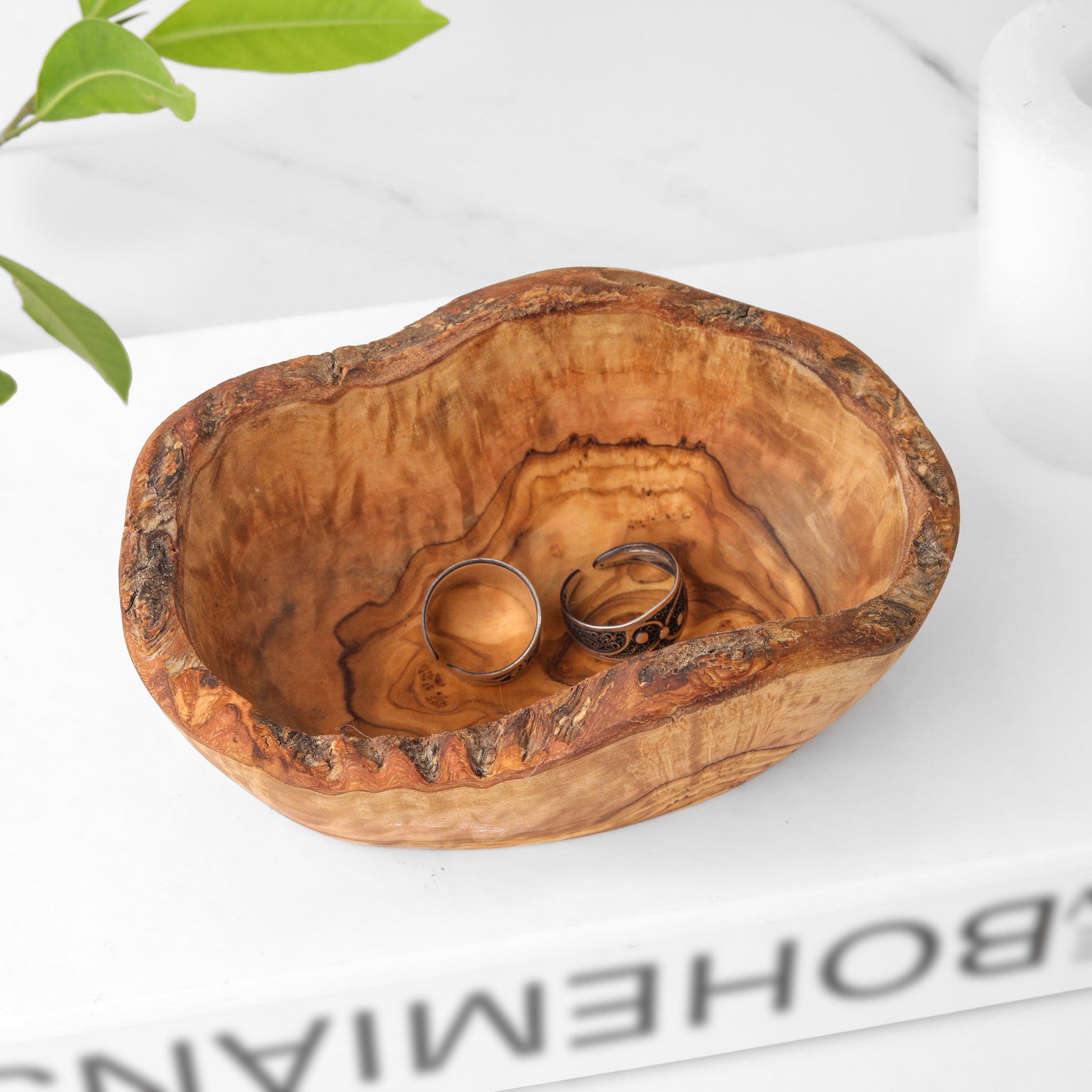 Rustic Wooden Dish Olive Wood - ArtisRaw