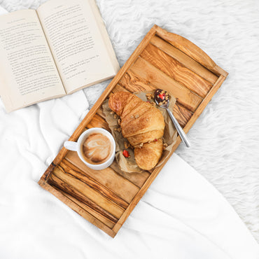 SERVING TRAY WITH ROUND  HANDLES - ArtisRaw