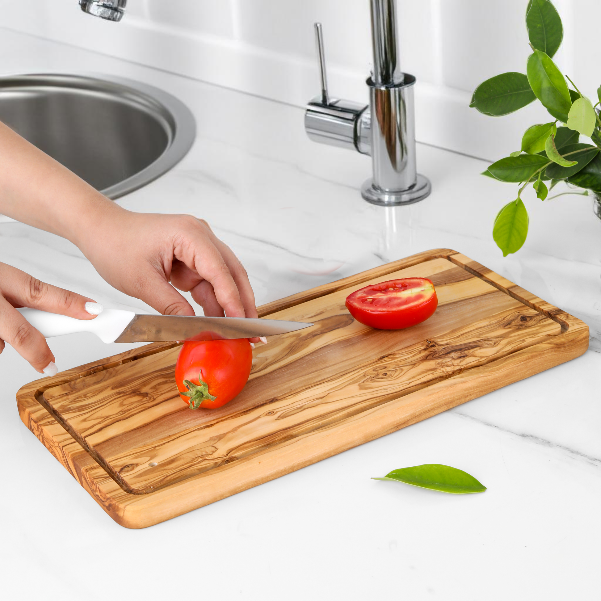 Rectangular Board with Juice Groove - ArtisRaw