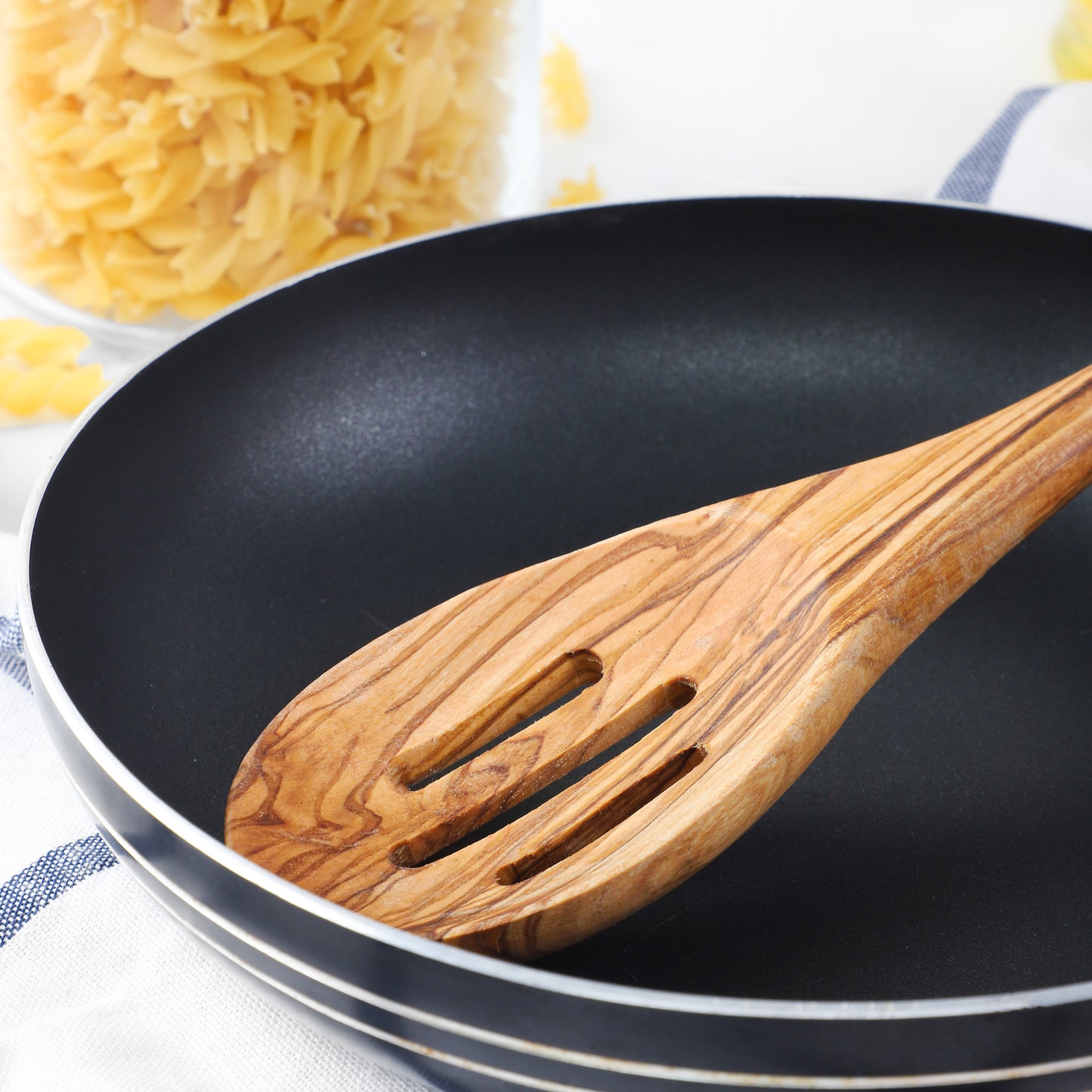 Slotted Spoon Olive Wood - ArtisRaw