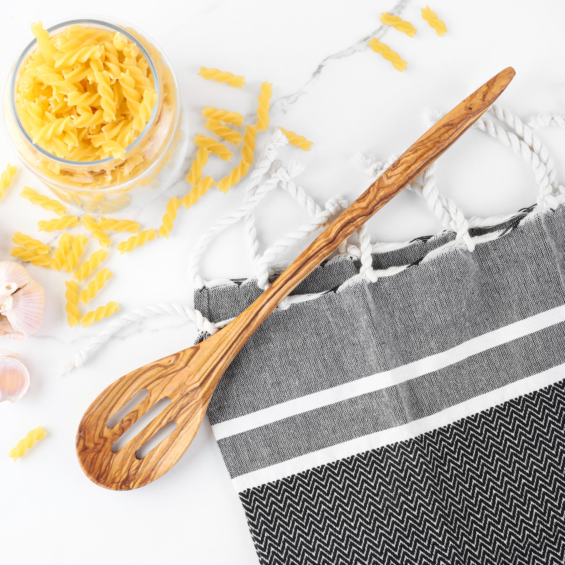 Slotted Spoon Olive Wood - ArtisRaw