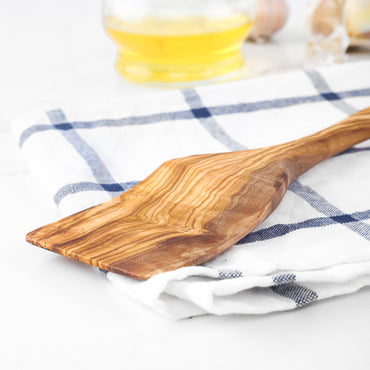 Flat Spatula Olive Wood - ArtisRaw