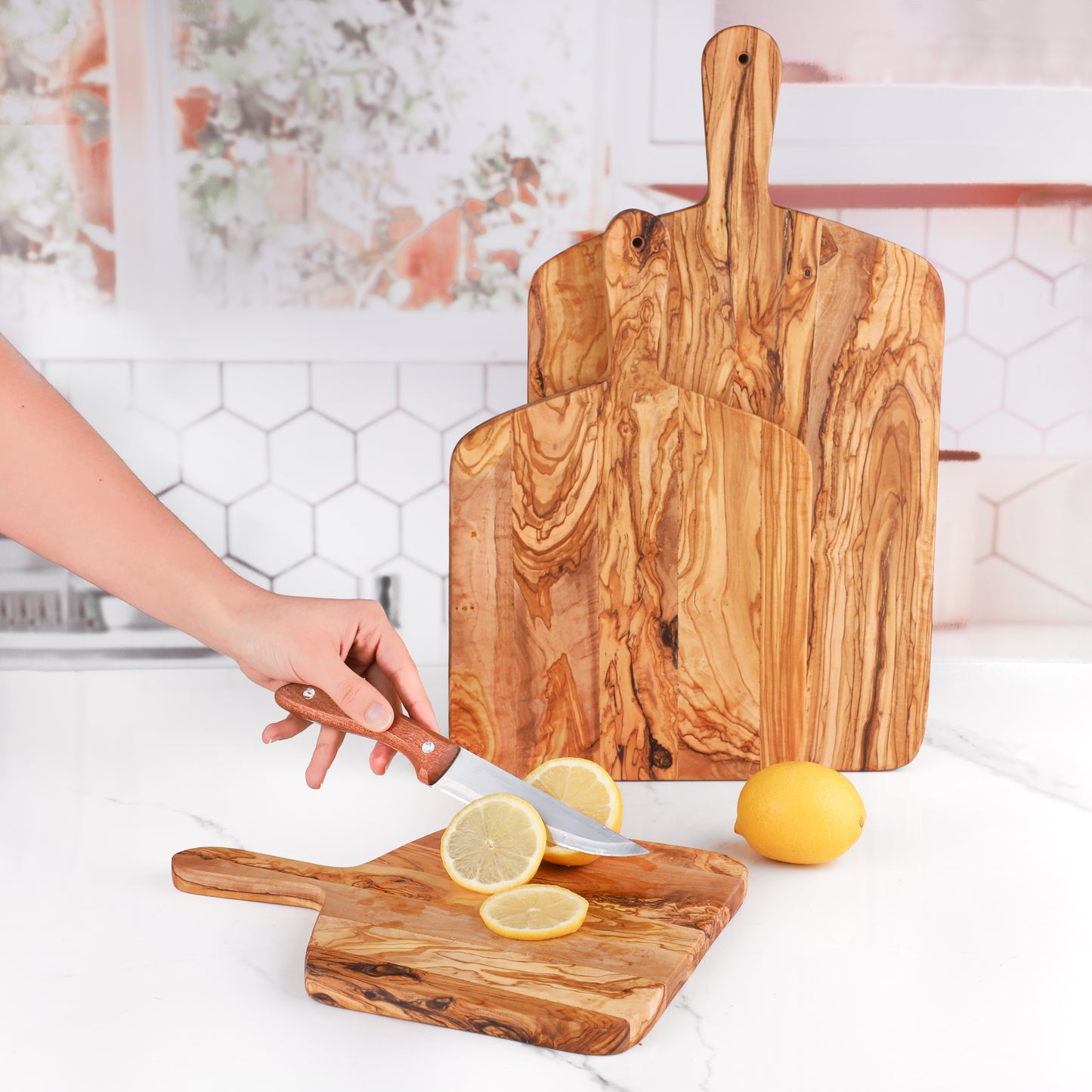 Rectangular Cutting Board with Handle - ArtisRaw