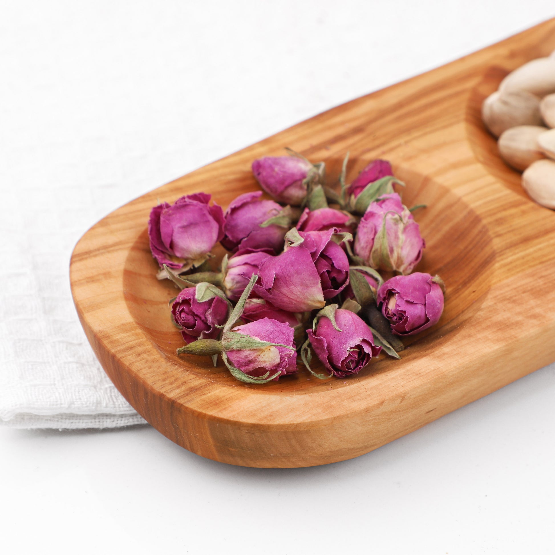 Divided Wooden Serving Dish Olive Wood - ArtisRaw