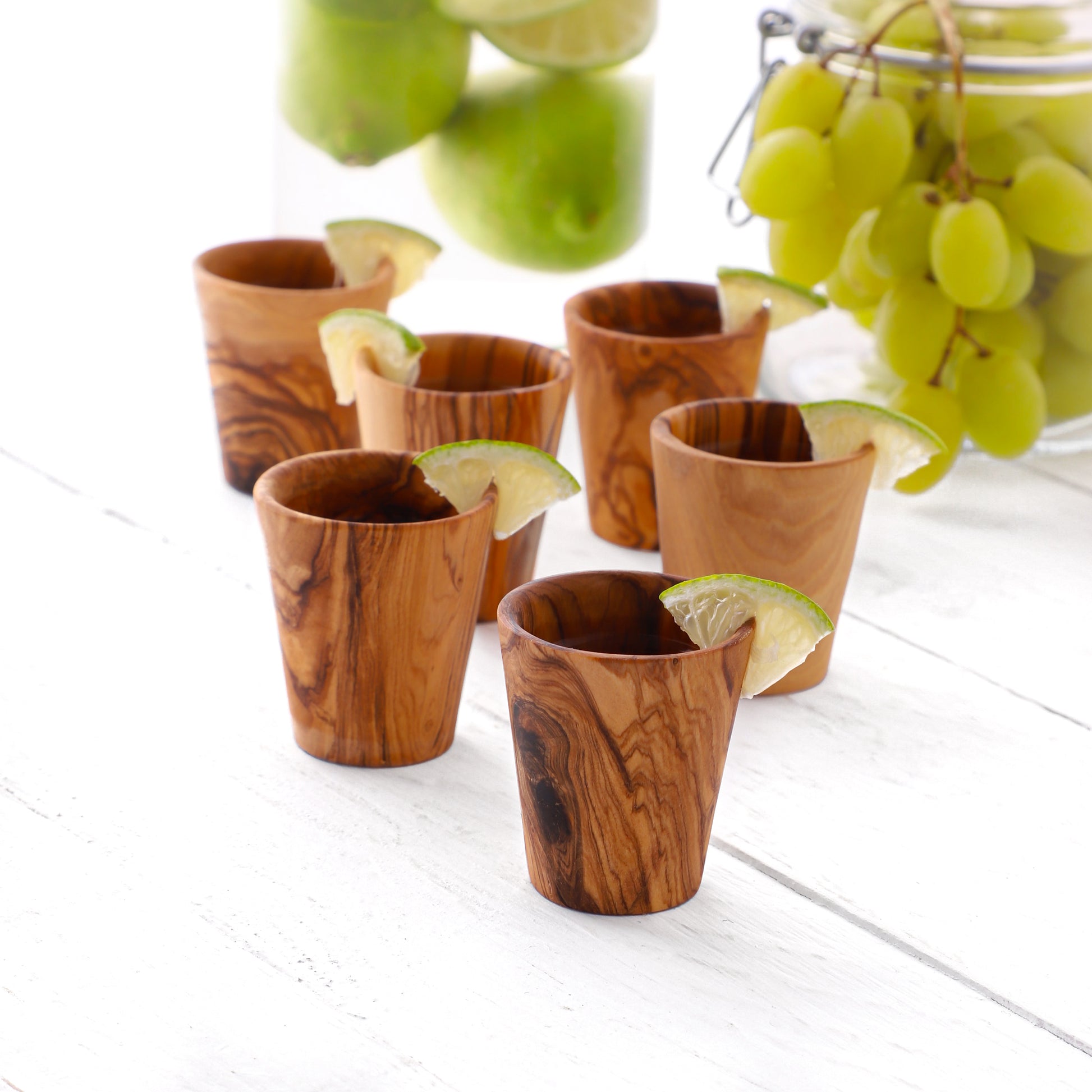 SHOT GLASS Olive Wood - ArtisRaw