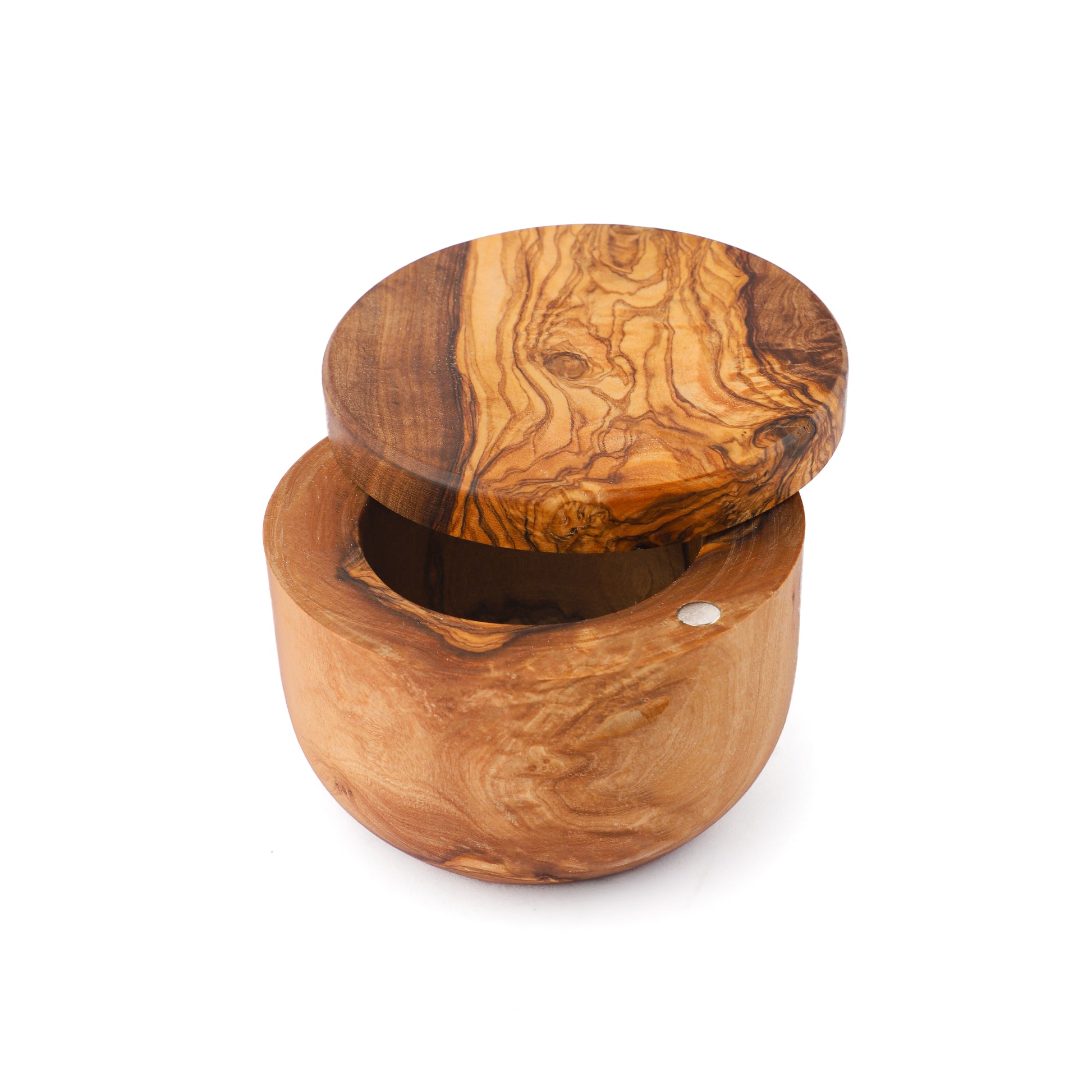 High-Quality Wooden Salt Cellar: Designed for practicality, this salt box with a snug-fitting magnetic lid and wooden spoon enhances kitchen efficiency. Its elegant design makes it a great gift for those who love cooking and natural kitchen accessories.