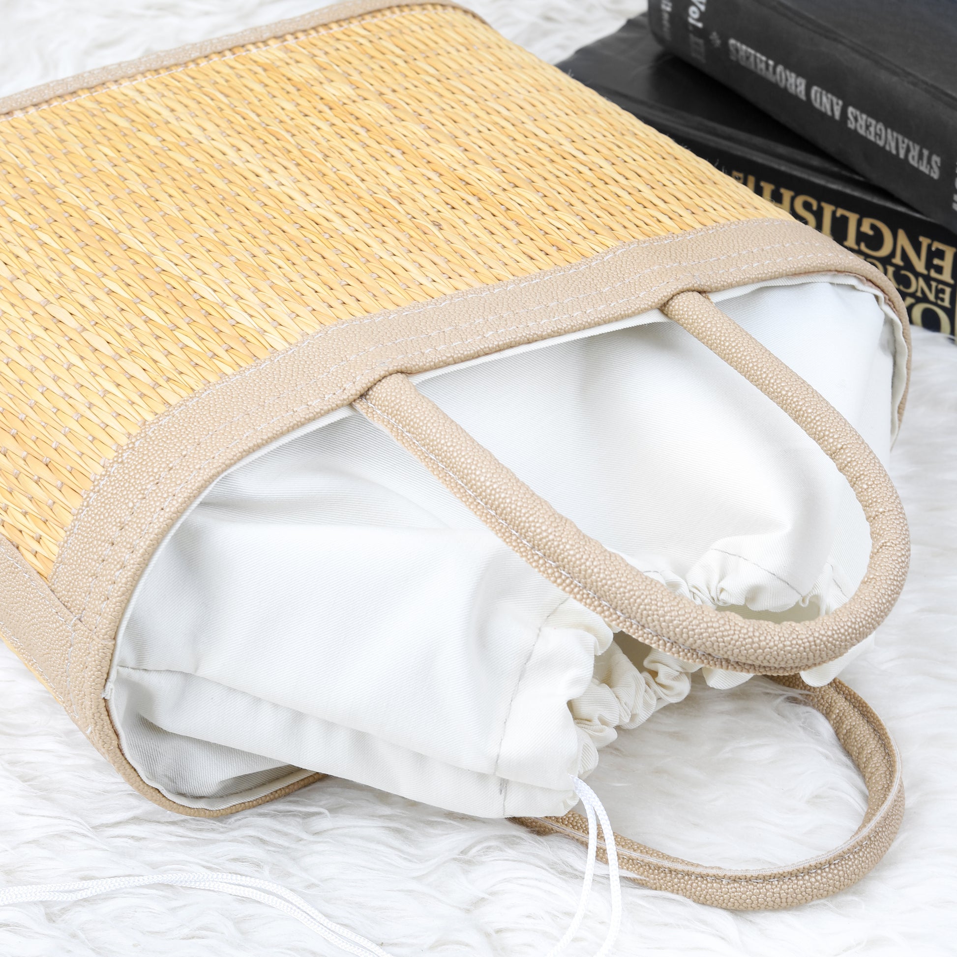 Practical Straw Bag with Handle - ArtisRaw