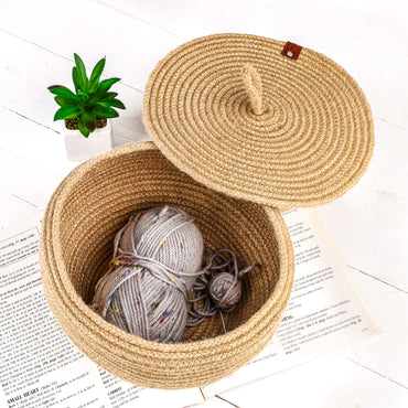 Handwoven Plant Basket made from North African Esparto Grass - ArtisRaw