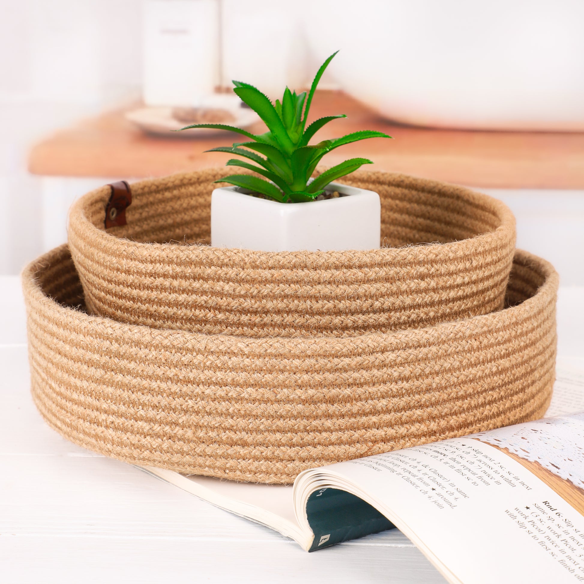 Handwoven Plant Basket - ArtisRaw