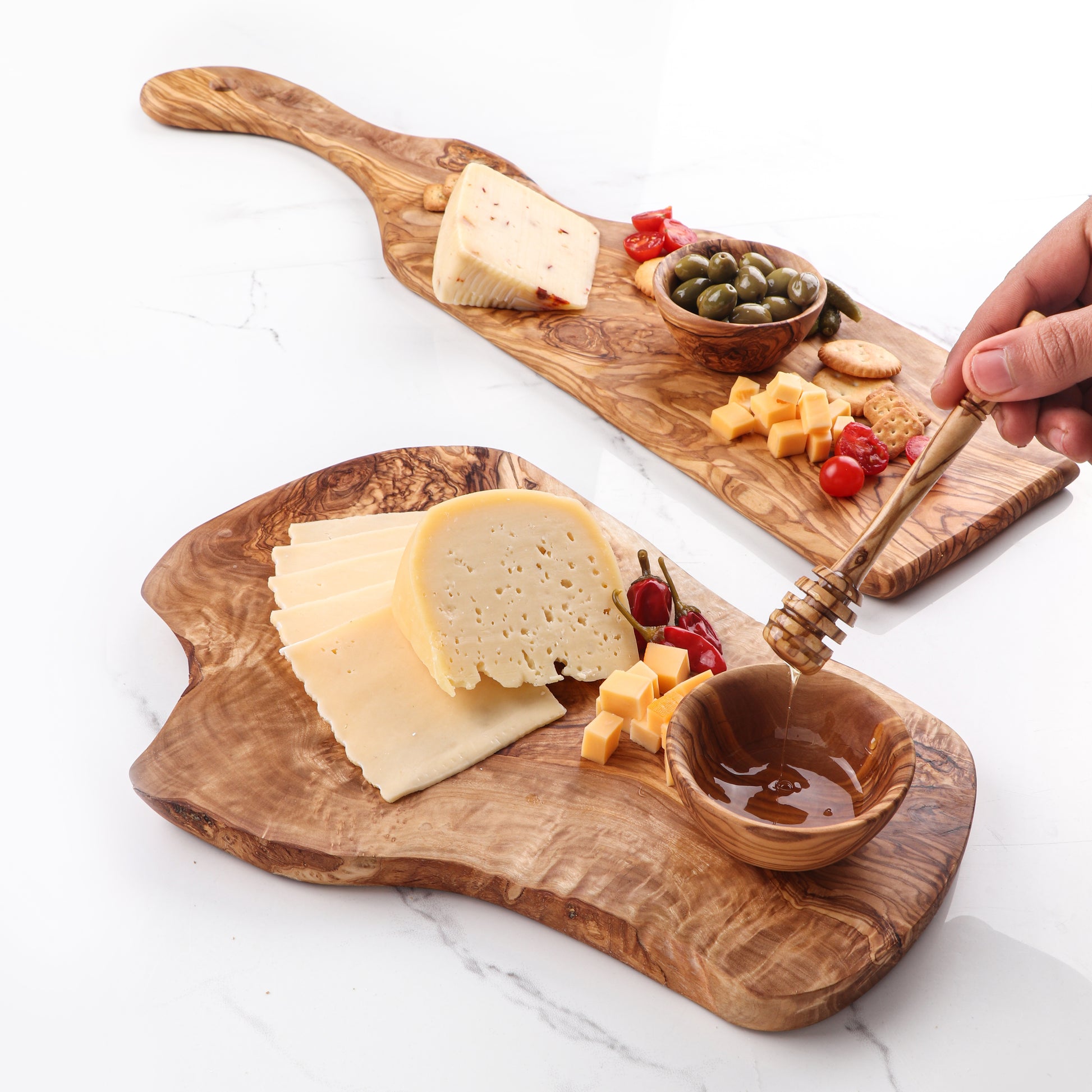 Irregular Olive Wood Cutting Board