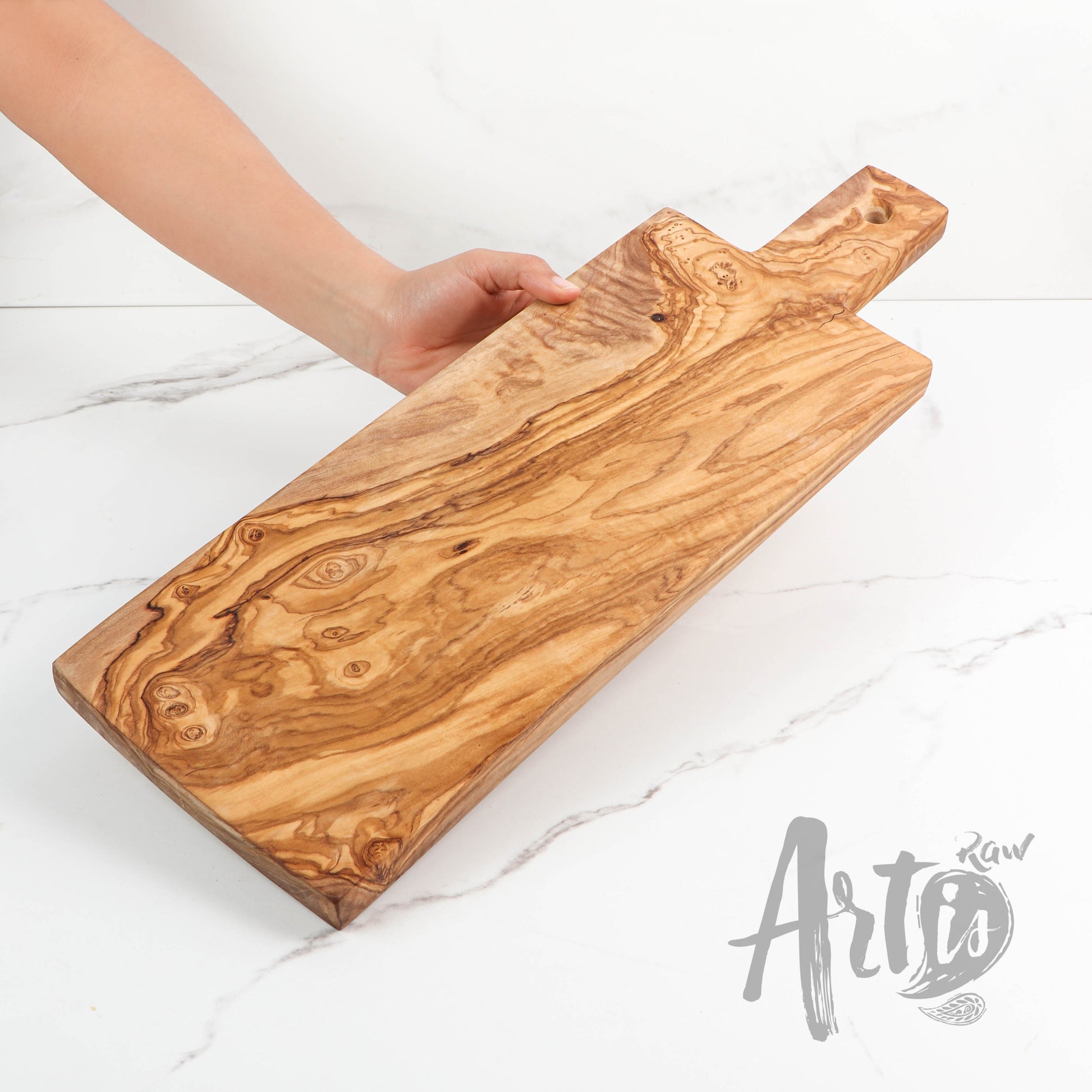 Rectangular Cutting Board with Rectangular Handle - ArtisRaw