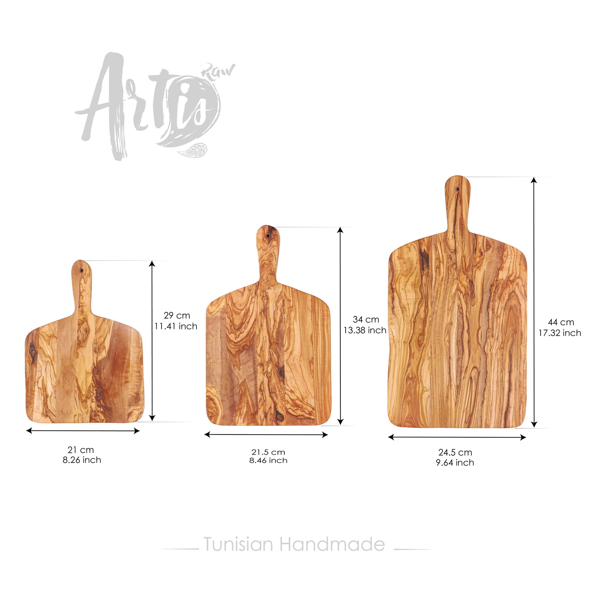 Rectangular Cutting Board with Handle - ArtisRaw