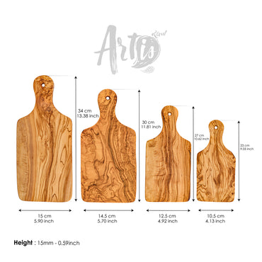 Rectangle Cutting Board with Handle - ArtisRaw