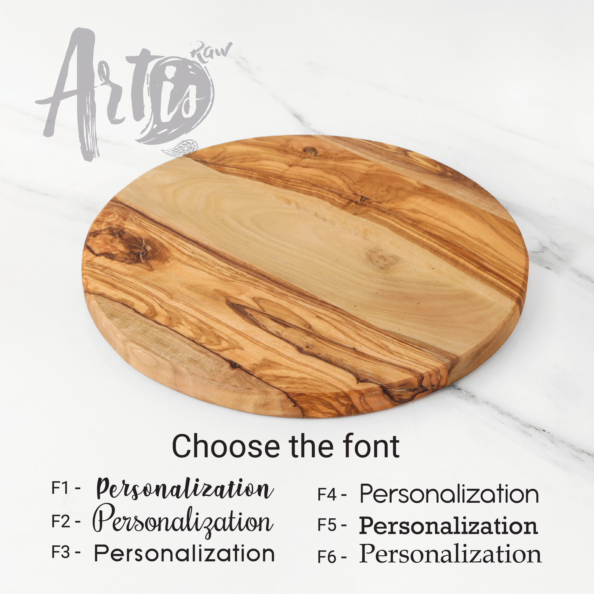 Round Board Olive Wood - ArtisRaw