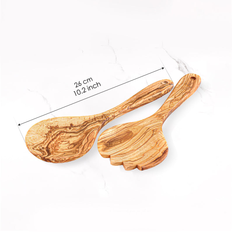 Serving Spork Olive Wood - ArtisRaw