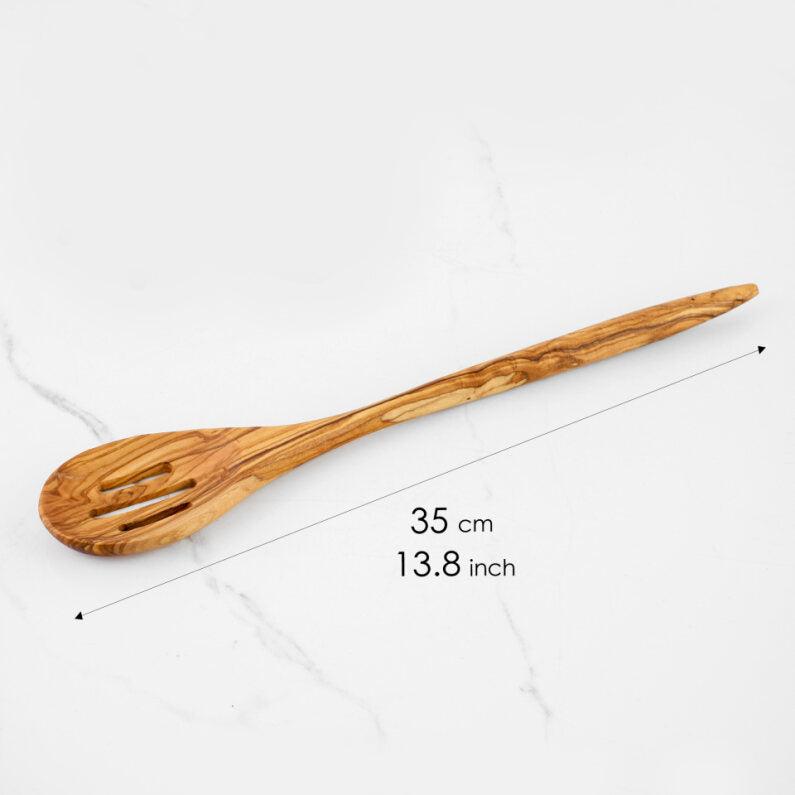 Slotted Spoon Olive Wood - ArtisRaw