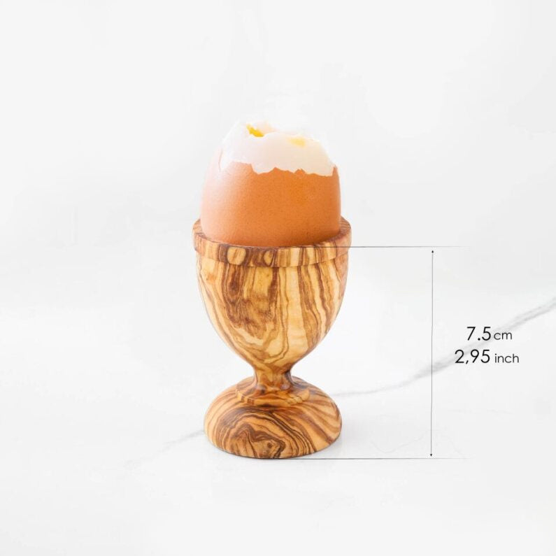 Easter Egg Cup Olive Wood - ArtisRaw
