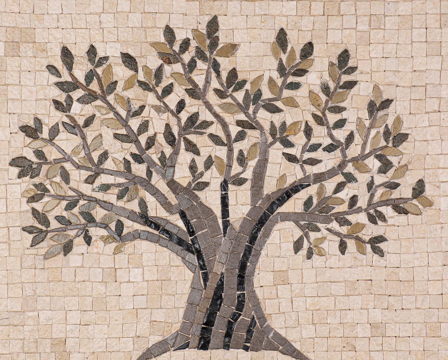 Olive-Tree Roman Decorative Mosaic Tile Panel - ArtisRaw