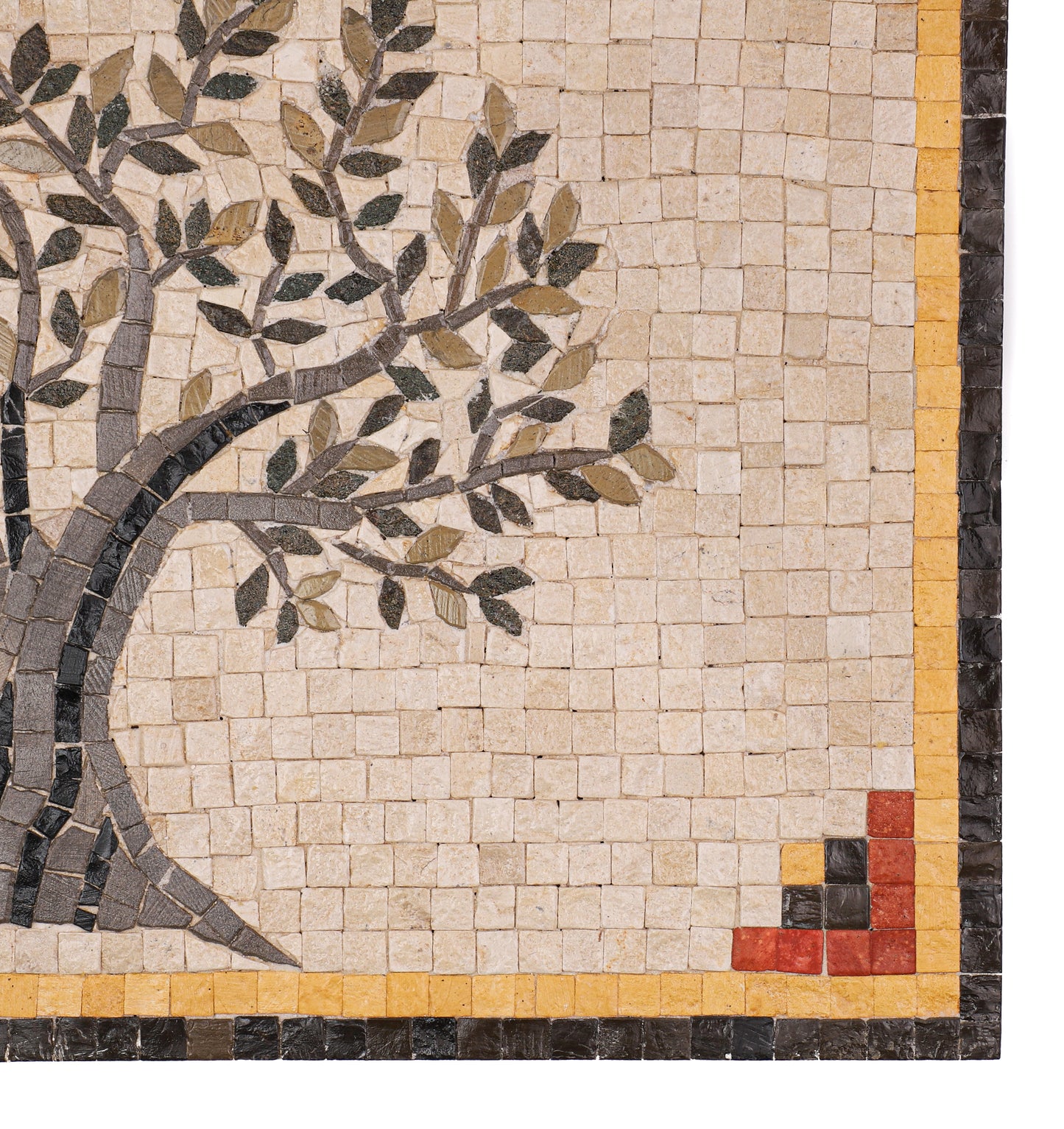 Olive-Tree Roman Decorative Mosaic Tile Panel - ArtisRaw