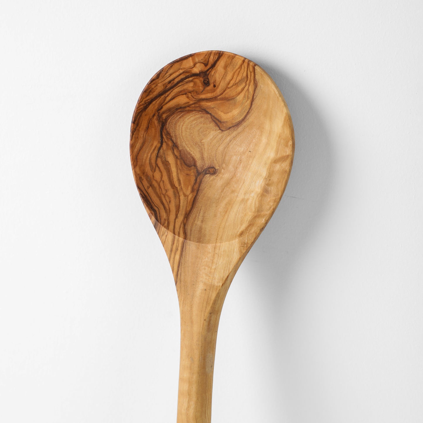 Olive wood cooking spoon 40cm long handle handmade Tunisia