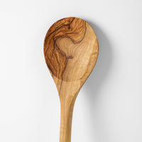 Olive wood cooking spoon 40cm long handle handmade Tunisia