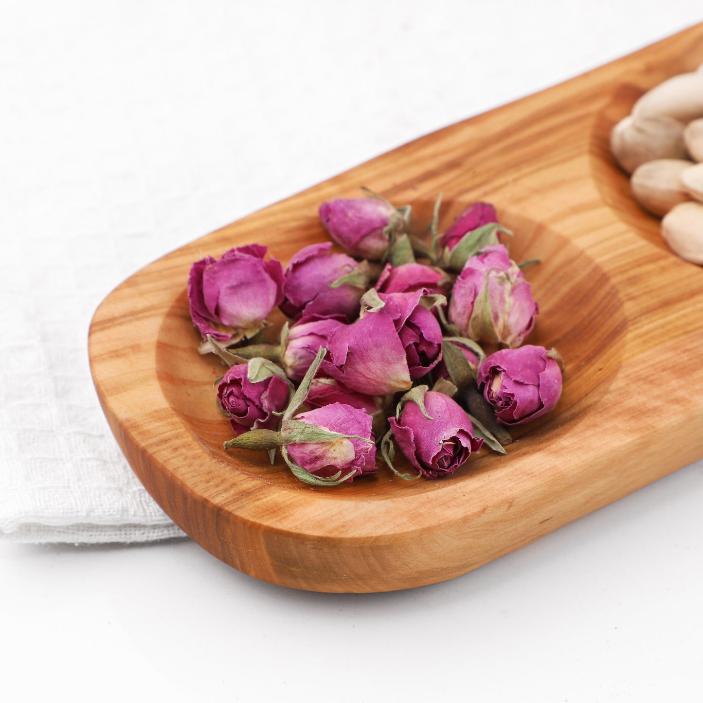 Divided Wooden Serving Dish Olive Wood - ArtisRaw