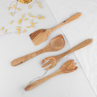 Cooking Utensil Holder Olive Wood - ArtisRaw