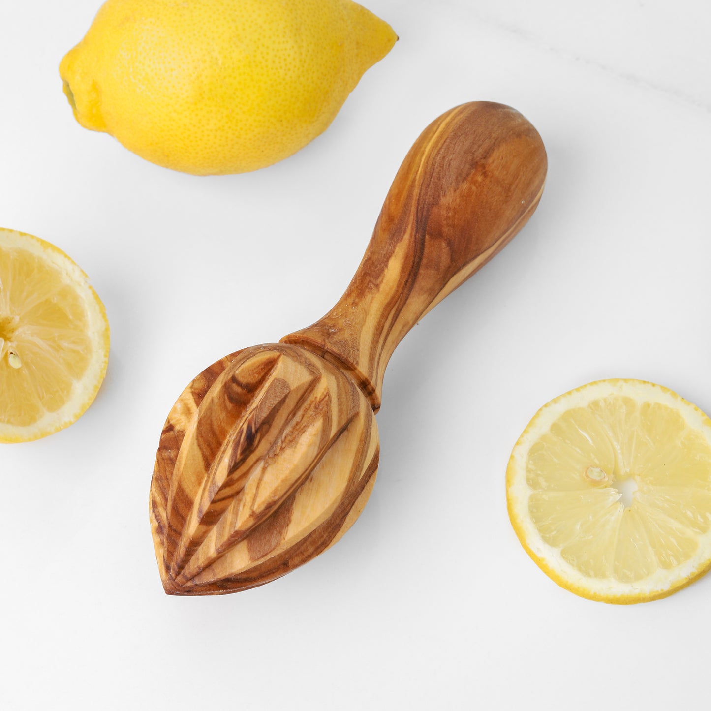 Olive Wood Handheld Lemon Squeezer - ArtisRaw