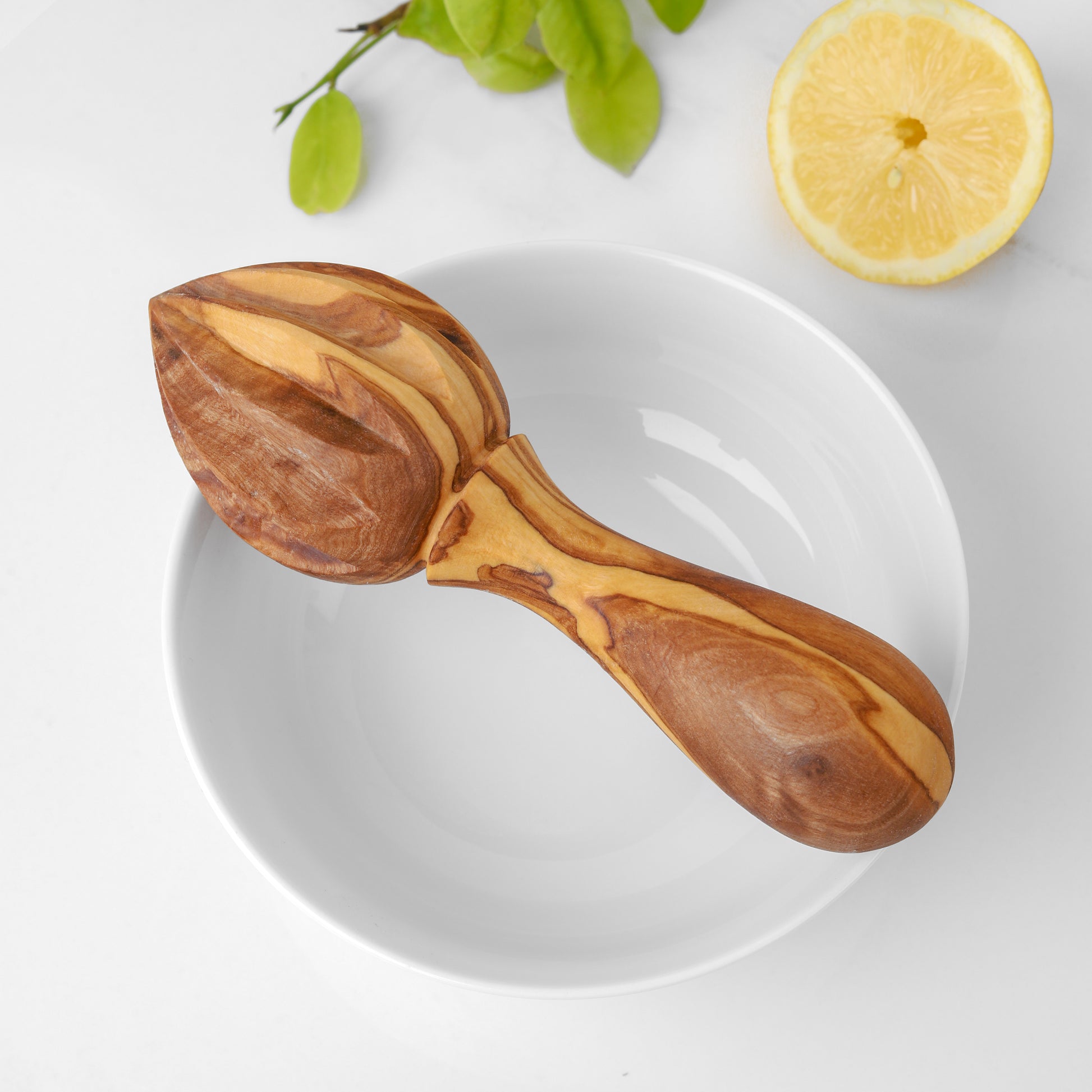 Olive Wood Handheld Lemon Squeezer - ArtisRaw